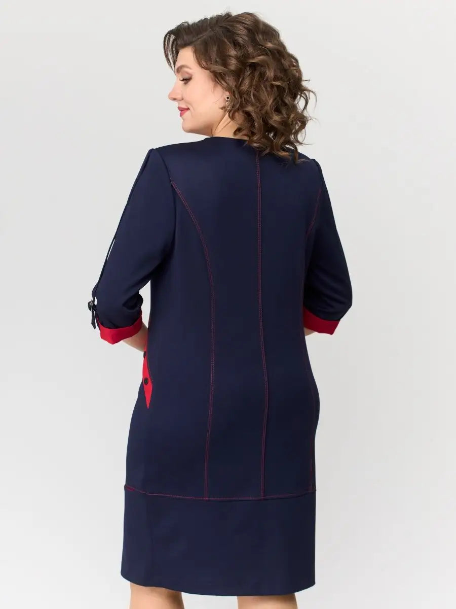 【50% OFF】【S-5XL】2024 noua rochie de moda de toamna cu fermoar lateral