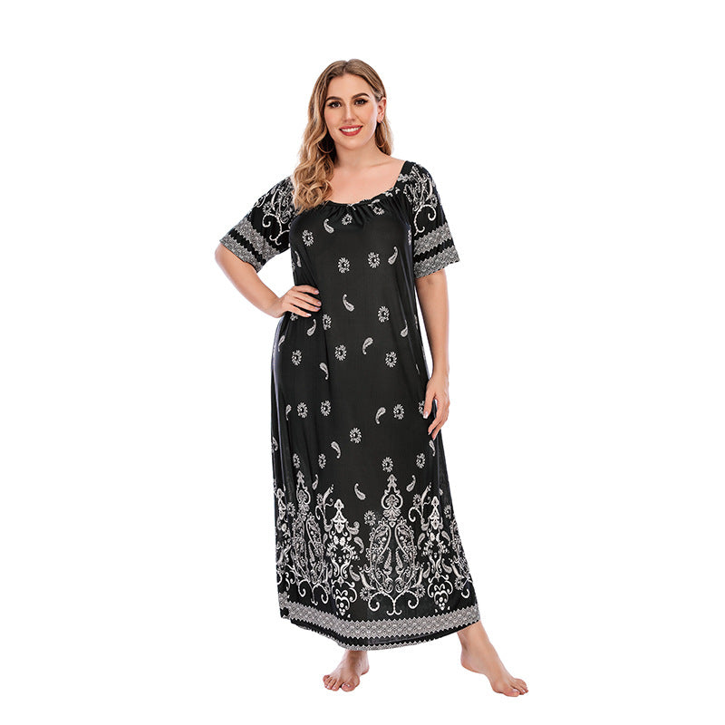 【50% OFF】【XL-4XL】「Roman Lover」2024 Rochie imprimată mărime mare