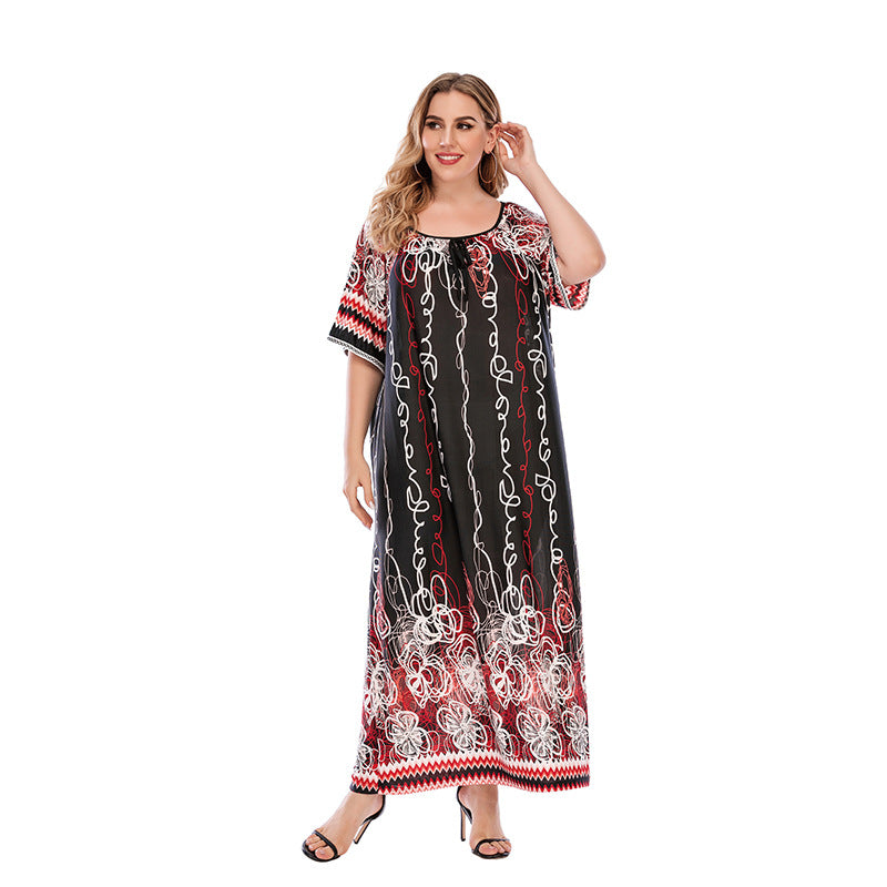【50% OFF】【XL-4XL】「Roman Lover」2024 Rochie imprimată mărime mare