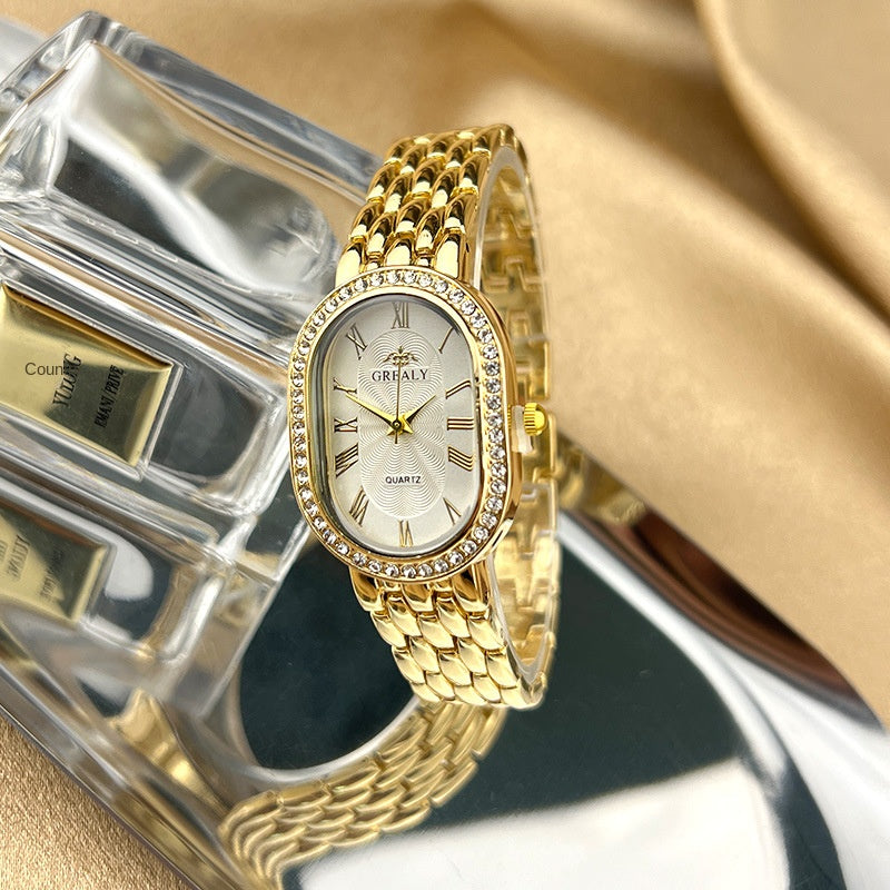 【50% OFF】【GREALY】⌚️ Ceas de damă cu quartz de înaltă calitate