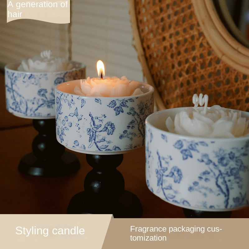 【50% OFF】「Viata artistica」Lumanare parfumata cana din ceramica frantuzeasca