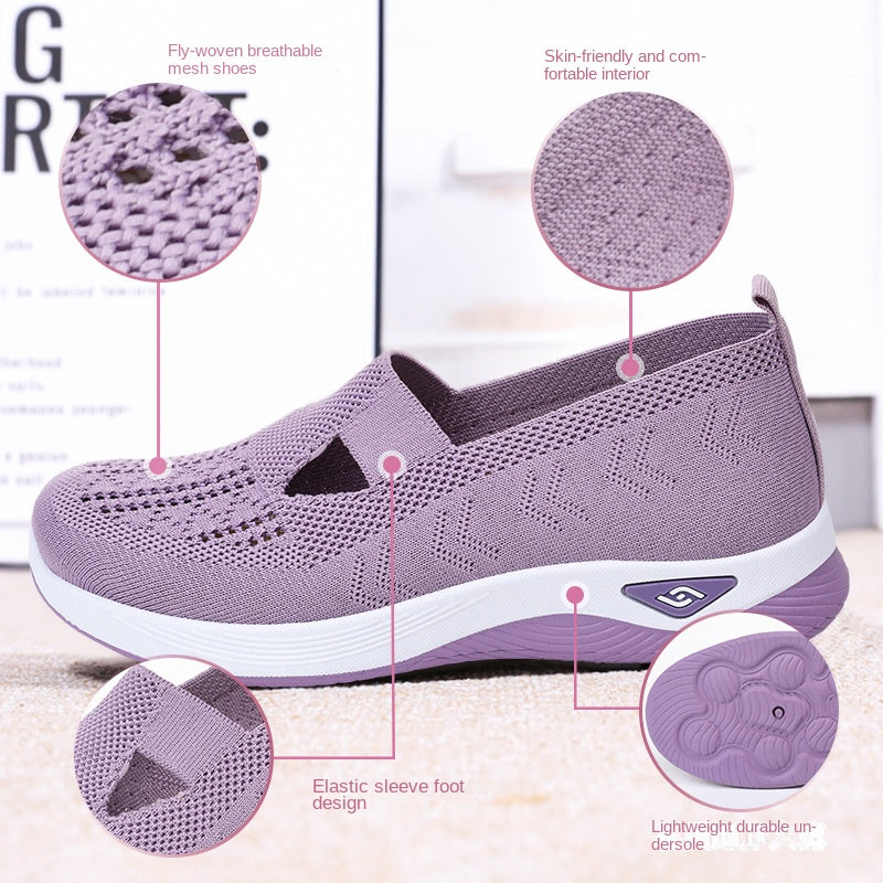 【50% OFF】【36-43】Pantofi sport tricotati cu talpa moale pentru femei