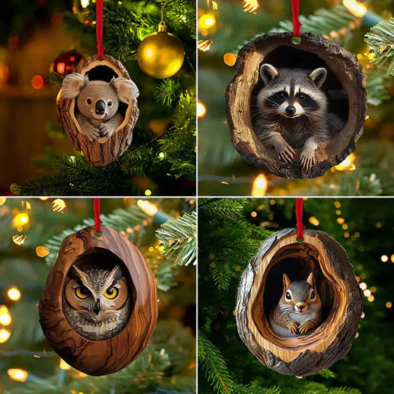【5/10 PCS】🎄Critter Decorațiune pentru pomul de Crăciun. Decorațiune suspendată pentru animale mici