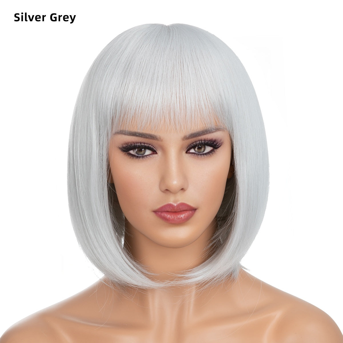 【50% OFF】【Păr Frumos】 👩🦰Perucă pufoasă de păr scurt cu breton de aer