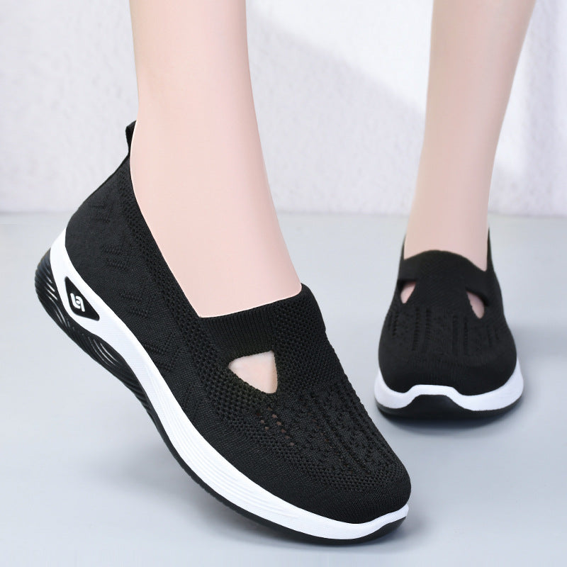 【50% OFF】【36-43】Pantofi sport tricotati cu talpa moale pentru femei