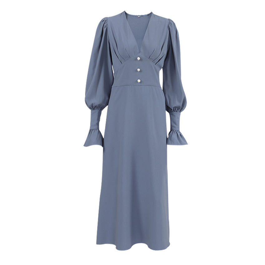 👗Fusta în formă de A din șifon franțuzesc simplu, slim fit