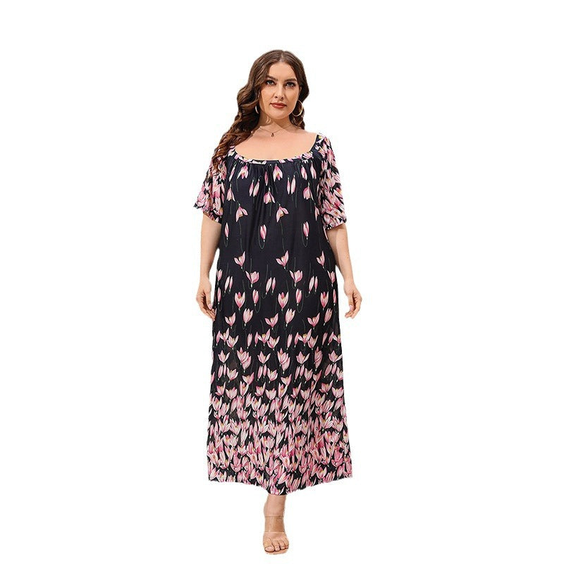 【50% OFF】【XL-4XL】「Roman Lover」2024 Rochie imprimată mărime mare