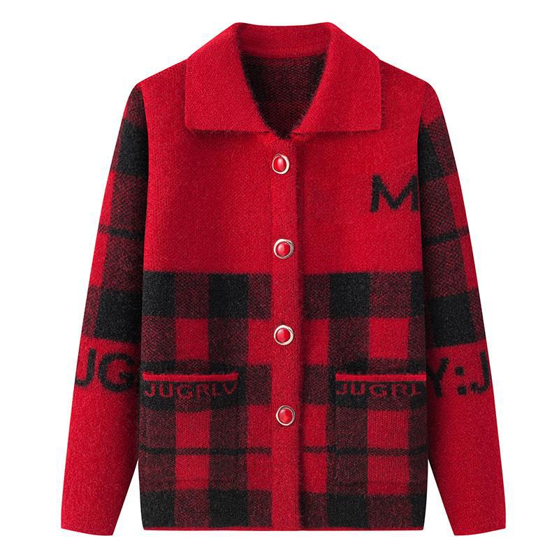 【50% OFF】【XL-4XL】geaca tricotata cu design cu rever