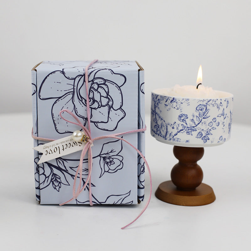 【50% OFF】「Viata artistica」Lumanare parfumata cana din ceramica frantuzeasca