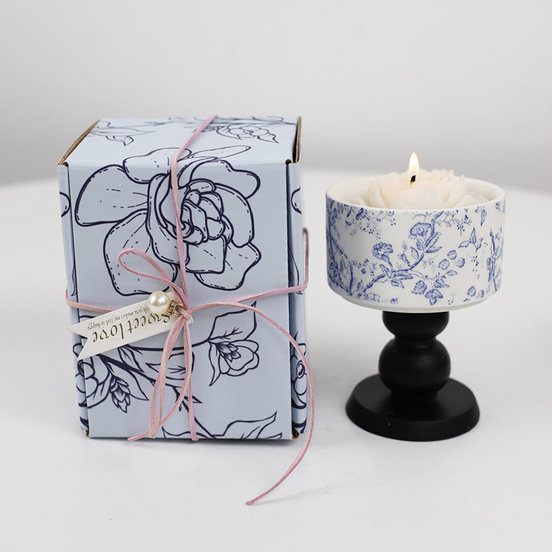 【50% OFF】「Viata artistica」Lumanare parfumata cana din ceramica frantuzeasca