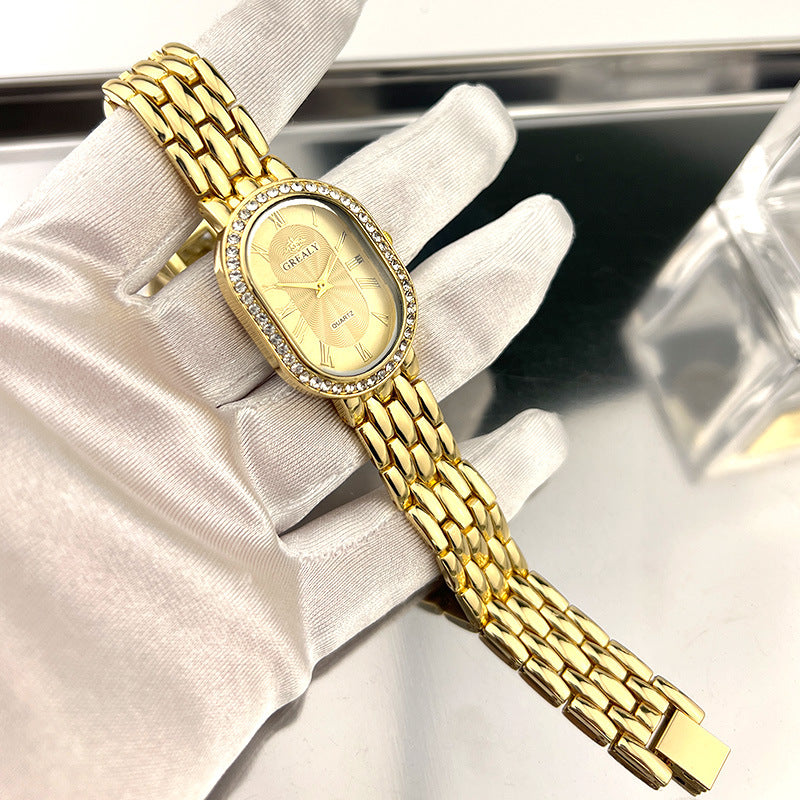 【50% OFF】【GREALY】⌚️ Ceas de damă cu quartz de înaltă calitate
