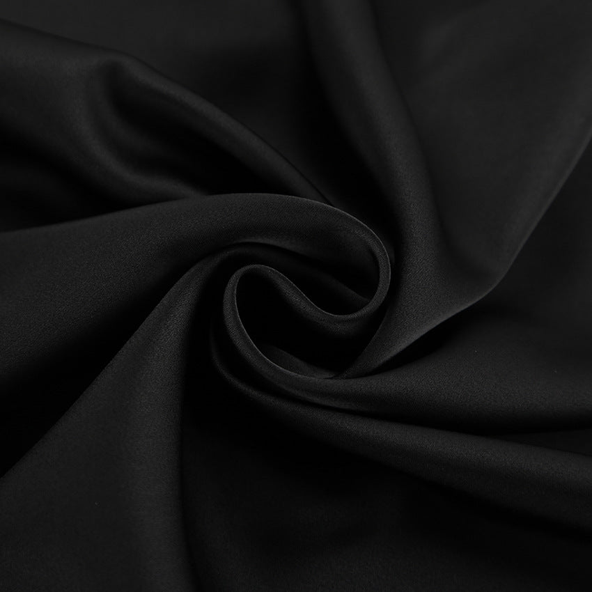 【50% OFF】【S-XL】👗Fusta lungă drapeată cu coadă de pește din satin franțuzesc