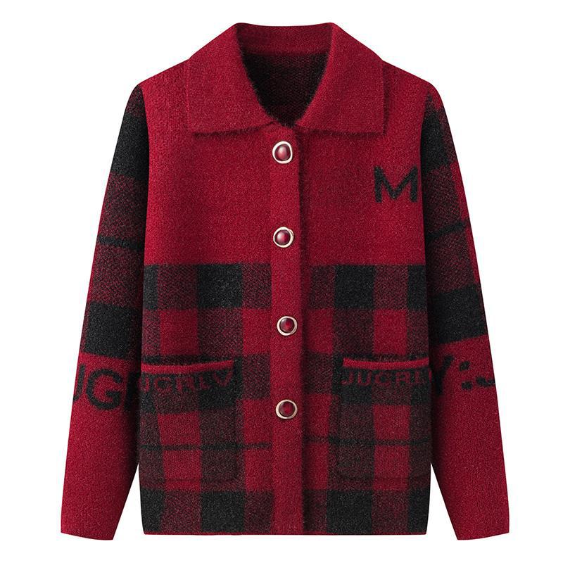 【50% OFF】【XL-4XL】geaca tricotata cu design cu rever