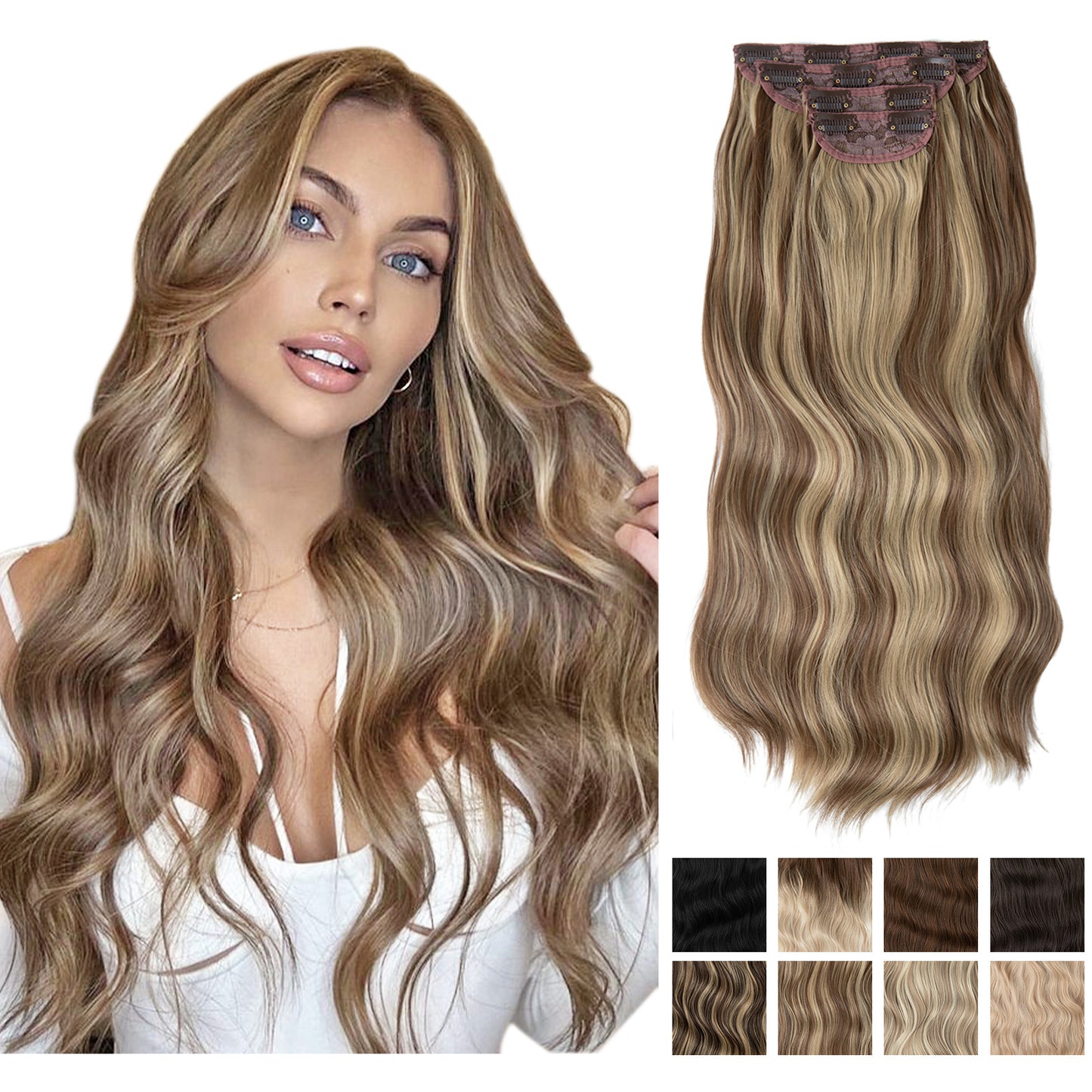 【50% OFF】【Păr Frumos】 👩🦰 Perucă ondulată cu păr ondulat lung