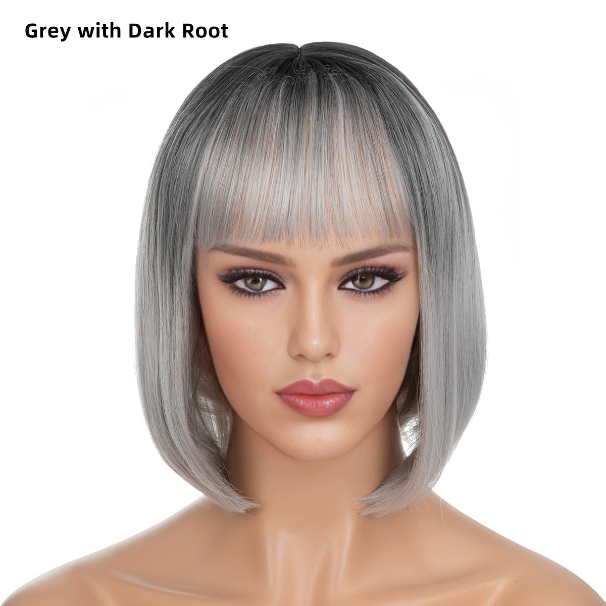 【50% OFF】【Păr Frumos】 👩🦰Perucă pufoasă de păr scurt cu breton de aer