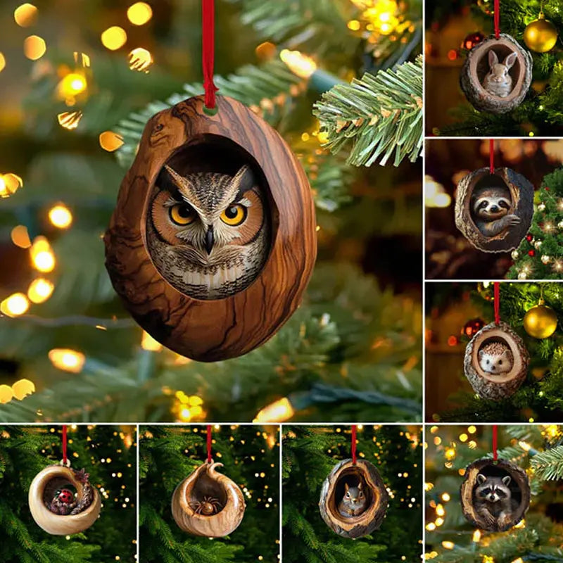 【5/10 PCS】🎄Critter Decorațiune pentru pomul de Crăciun. Decorațiune suspendată pentru animale mici