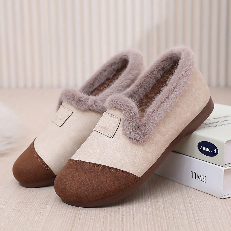 【50% OFF】【35-41】Pantofi Birkenstock caldi din fleece cu slip-on