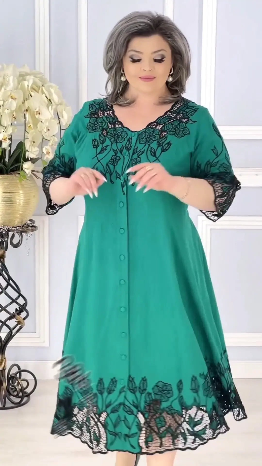 【50% OFF】【S-4XL】👗2024 rochie noua din dantela