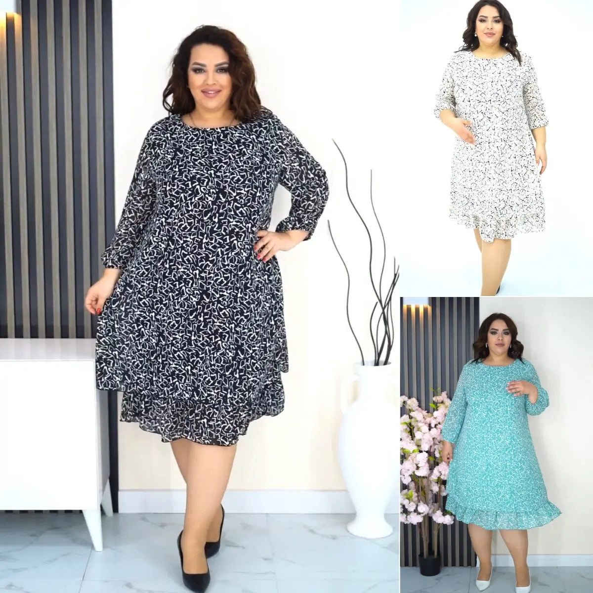 【70% OFF】【S-5XL】Rochie imprimată la modă și elegantă de înaltă calitate