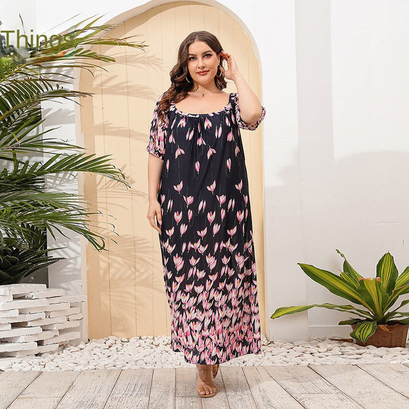 【50% OFF】【XL-4XL】「Roman Lover」2024 Rochie imprimată mărime mare