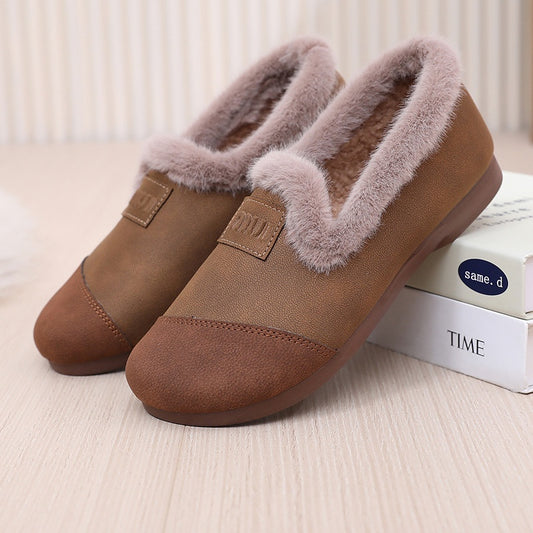 【50% OFF】【35-41】Pantofi Birkenstock caldi din fleece cu slip-on