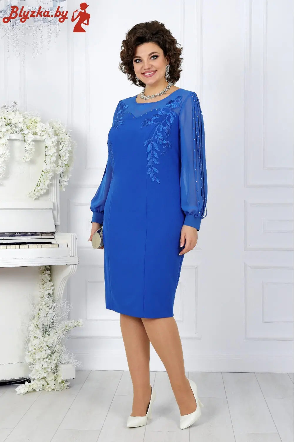 【50% OFF】【S-5XL】2024 Rochie eleganta cu maneca lunga brodata