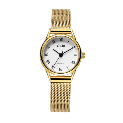 【50% OFF】【GEDI】⌚️Ceas de dama cu quartz cu cadran mic retro la scara romana