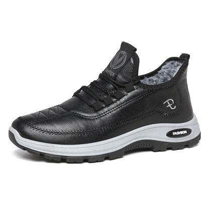 【50% OFF】【35-41】Piele de înaltă calitate plus pantofi sport îngroșați de catifea, impermeabili