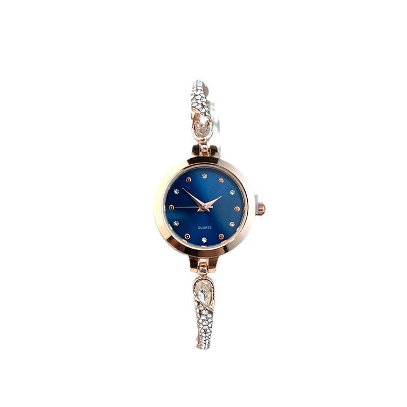 【50% OFF】【QUARTZ】⌚️Brățară subțire set cu diamante ceas britanic de damă