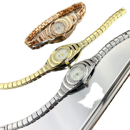 【50% OFF】【QUARTZ】⌚️Ceas de damă Water Ripple Quartz Diamond