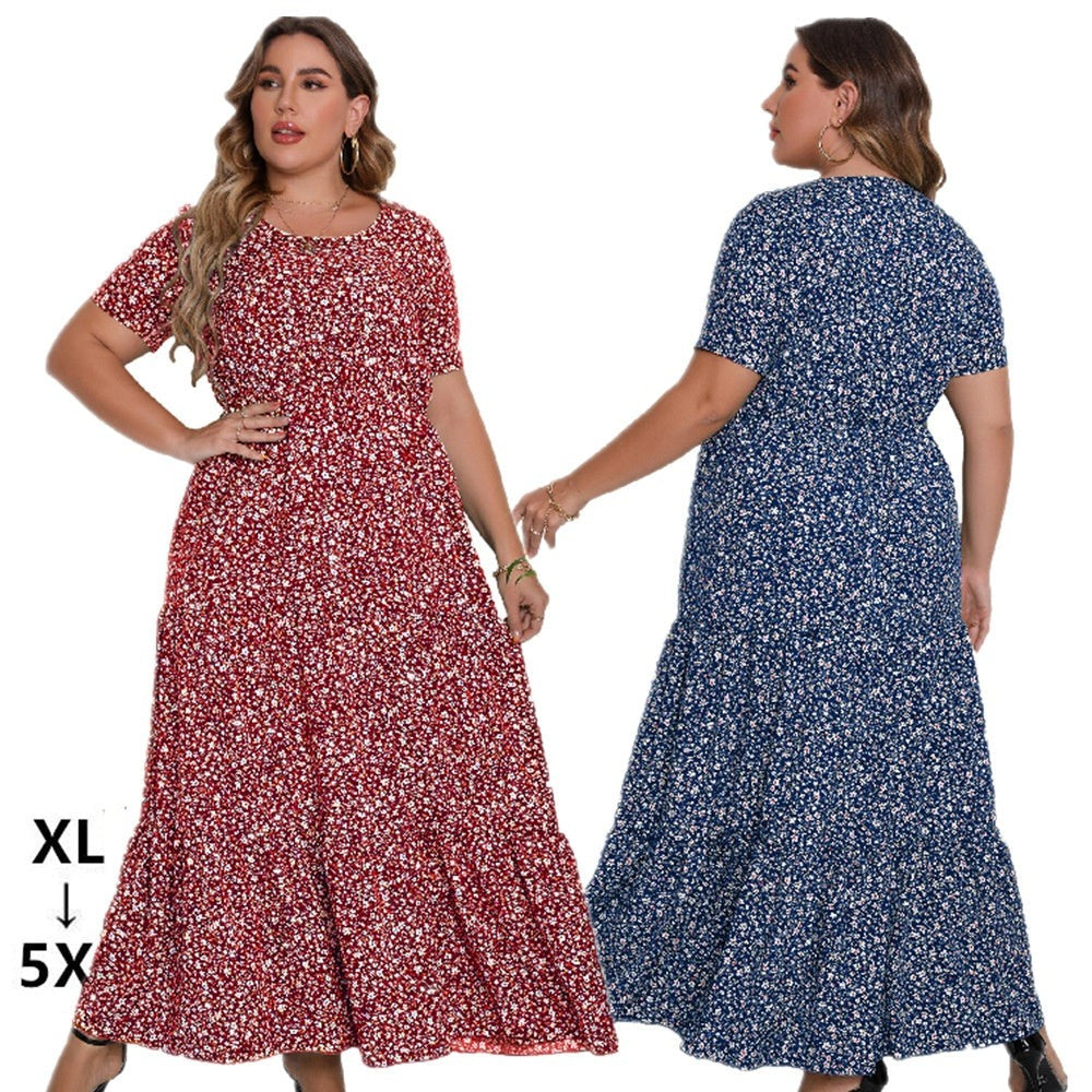 【50% OFF】【XL-5XL】「The Look of You」2024 Rochie boemă cu flori marimi mari